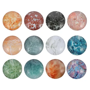 3 Count Kühlschrankmagnet Aus Marmor Flecken Marmorglas-Cabochons - Afbeelding 1 van 12