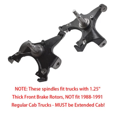 Kit de descenso de husillo de caída de 2" para Chevy GMC C1500 C2500 Tahoe Yukon 2x2 1988-1998 Foto 1 de 4