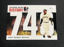 2007 Topps Update Barry Bonds Home Run History #746 Giants