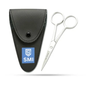 SMI-Schnurrbartschere Bartschere für Herrn Augenbrauen Haarschere mit Etui - Bild 1 von 8