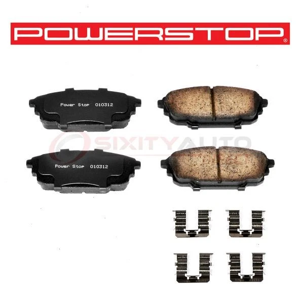 PowerStop Rear Disc Brake Pad & Hardware Kit for 2001-2003 Mazda Protege ys — 第 1/4 张图片