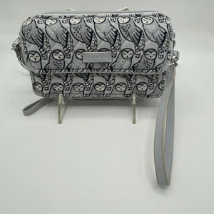 Borsa a tracolla/polso Vera Bradley grigio gufo tutto in uno sicurezza RFID ritirata - Foto 1 di 15