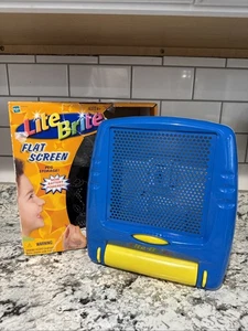 2003 Used Hasbro USA Lite Brite Blue/Yellow Kid’s Flat Screen With Box - Picture 1 of 19