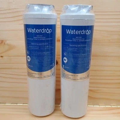 2× Waterdrop WD-F07 Refrigerator Water Filter Sealed For  Maytag - Image 1 of 4