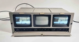 Monitores de video Panasonic WV-5200BU 3x5" montaje en rack CRT B/W - 2 funcionan y 1 piezas - Imagen 1 de 10