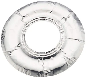 Aluminum Foil Round Gas Stove Burner Covers – Pack of 100 – Disposable Bib Li... - Picture 1 of 2