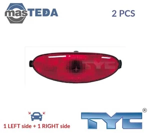 19-0155-08-2 FOG LIGHT LAMP PAIR REAR FITTING TYC 2PCS FOR PEUGEOT 206,206 SW - Picture 1 of 5
