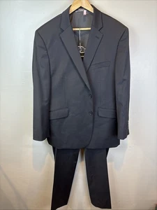 Joseph Abboud Anzug 48R Wollmischung schwarz Zweiteiler Hose 42x32 - Bild 1 von 18