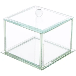 Bard's Clear Beveled Glass Display Box for Jewelry, 5" W x 5" D x 4.75" H - Picture 1 of 2