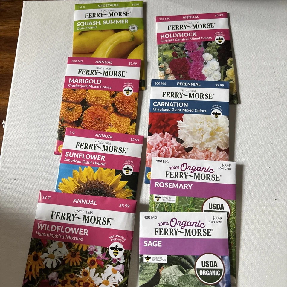 Ferry-Morse 2025 8 Pk Asst Organic Foto 1 de 1