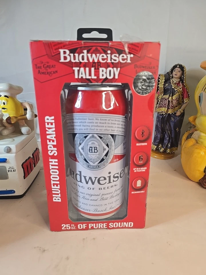 Budweiser Tall Boy 25oz  Bluetooth Speaker 25 Fl Oz of Pure Sound! Unique! - Image 1 of 1