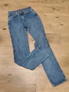 Wrangler Women/Junior 18MWZVB High Rise Straight Blue Jeans Sz 5/6 Tall 26x35 - Picture 1 of 7