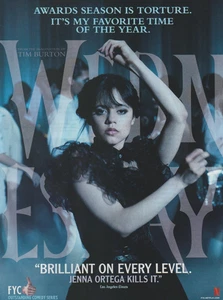 Wednesday Print Ad - Adams Family- FYC Emmy - 8" x 11" Print Ad – Jenna Ortega - Picture 1 of 1