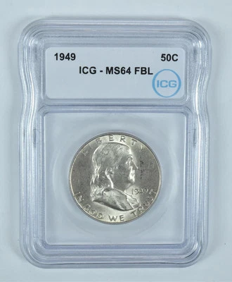 1949 Franklin Half Dollar MS64 FBL ICG - Image 1 of 4