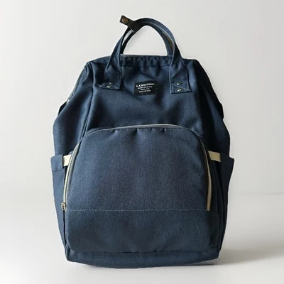 LAND Large Capacity Practical Black Travel Diaper Bag Backpack Waterproof 16x10 - Image 1 of 4