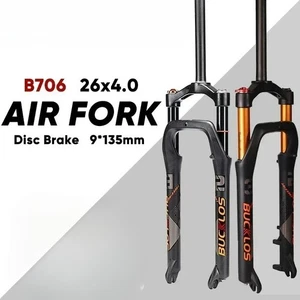 26in Fat Tire Mountain Bike Air Suspension Fork Quick Release Snow Bicycle Fork - Picture 1 of 24