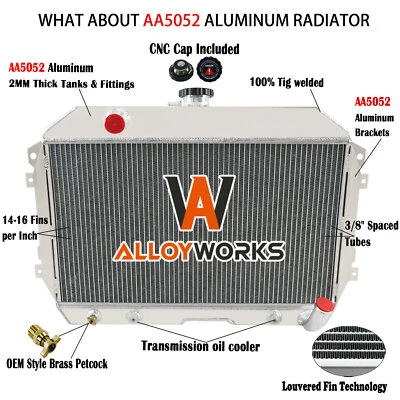 4-Row Aluminum Radiator For 1970-1975 1971 Nissan Datsun 240Z 260Z Fairlady Z L6 - Image 1 of 4
