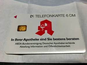 Telefonkarte mit Werbung Apotheke, Rarität, neu, Alter Wert 6 DM - Bild 1 von 2