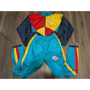 Fubu Tracksuit Set Color Block Windbreaker Jacket Pants Kids M(10-12) - Picture 1 of 6