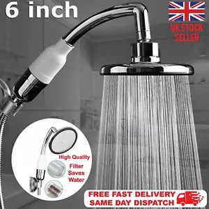 Large Shower Head Chrome High Pressure Powerful Bath Heads Water Saving Filter - Picture 1 of 12