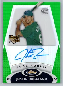 2008 Finest Justin Ruggiano Refractors Green #/199 #166 - Picture 1 of 2