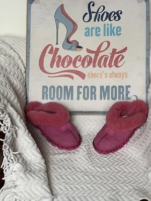 Zapatilla de esquí UGG Coquette rosa piel de oveja Apres para mujer talla 6 37 - BONITA Foto 1 de 4