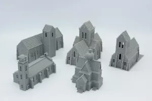 Z Scale Churches Various 3D Printed You Pick - Picture 1 of 11