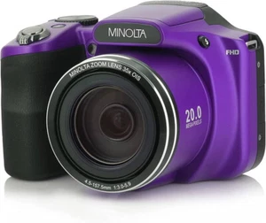 Minolta MN35Z-P 20.0-Megapixel 1080p Full HD Wi-Fi MN35Z Bridge Camera with 35x - Picture 1 of 4