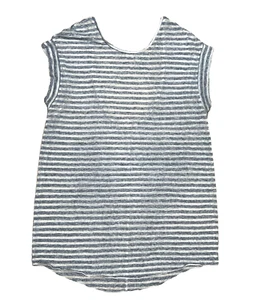 Camisa a rayas Victorias Secret azul/blanca talla mediana diseño trasero sin mangas - Imagen 1 de 11