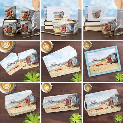 Sandy Bay Food Serving Trays Laptray Drinks Mug Coasters Placemats Tableware Set - Image 1 of 4