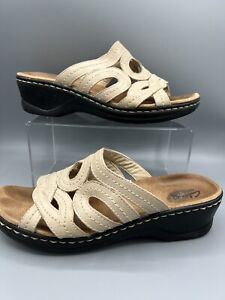 Clarks Tan Leather Sandals Women's Size 10