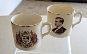 1937 2 SOUVENIR MUGS CORONATION EDWARD VIII DID NOT HAPPEN #15 - Picture 1 of 7