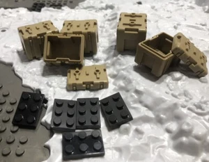 5x Small Tan Utility Case Mega Blok Construx & Other Building Block Compatible - Picture 1 of 15
