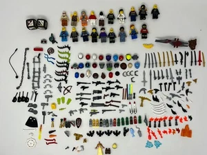 Lego Minifigures Lot And Accessories, Mini Fig, Robbers, Guns, Swords, Ninjago - Picture 1 of 15