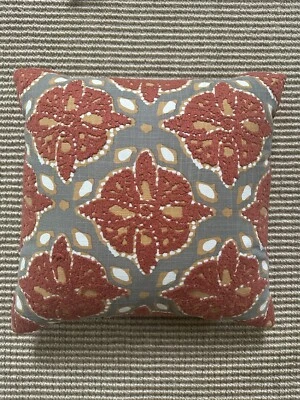 Designer 20 X 20 Pillow, Cotton Cover And Down Insert - Image 1 of 3