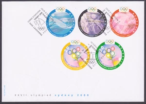 SUIZA 2000 JUEGOS OLIMPICOS SIDNEY SOBRE PRIMER DIA FDC 1565/58 + SERVICIO - Imagen 1 de 1