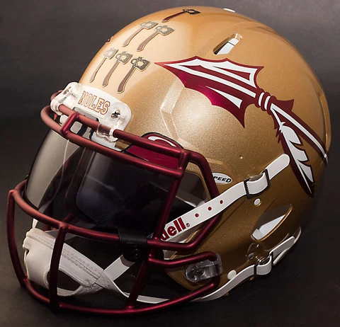 *CUSTOM* FLORIDA STATE SEMINOLES Riddell SPEED Full Size Replica Football Helmet Cover