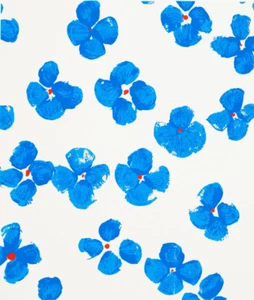 DONALD SULTAN Wall Flowers (Blue w/ Red) SIGNED Limited Edition Silkscreen Print - Picture 1 of 16