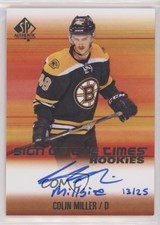 2015-16 SP Authentic Inscriptions /25 Colin Miller #SOTR-MI Rookie Auto RC