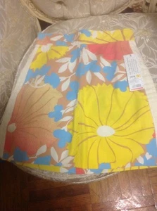NWT TRACY FEITH Multi Color Cotton Floral Print Flat Front A Line Skirt Sz 5 - Picture 1 of 7