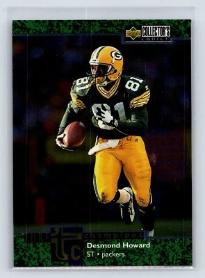 Desmond Howard 1997 Collector's Choice #TC22 Turf Champions Packers 3-2 - Image 1 of 2