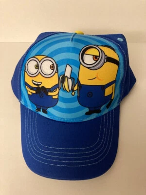 Gorra de béisbol Minions para niños nueva con etiquetas iluminación universal gorra plátano azul talla juvenil Foto 1 de 4