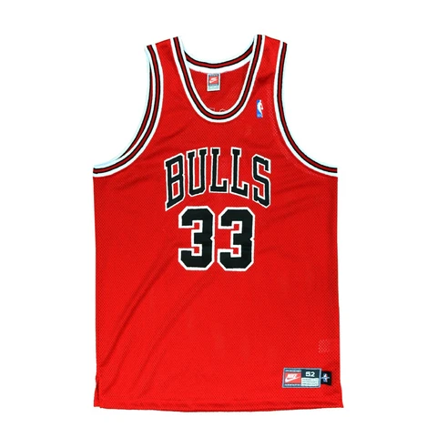 Vintage Chicago Bulls Scottie Pippen Authentic Nike Jersey Size 52 90s NBA Cover