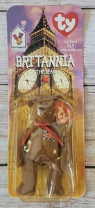 McDonalds TY Beanie Babies BRITANNIA The Bear * WITH TAG ERROR? * Baby - Imagen 1 de 6