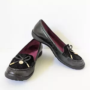 Dr. Andrew Weil schwarze flache Halbschuhe aus Leder und Wildleder Größe 7,5M Ortho Komfort zu Fuß - Bild 1 von 12
