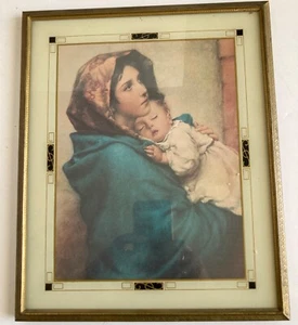 Unsere Liebe Frau von den Straßen • Druck 6,5" x 8,5" • Vintage Rahmen 6,25" x 11,25" - Bild 1 von 1