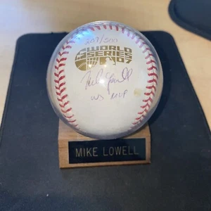 MIKE LOWELL SIGNED 2007 WORLD SERIES BASEBALL AUTOGRAPH WS MVP /500 - Picture 1 of 2
