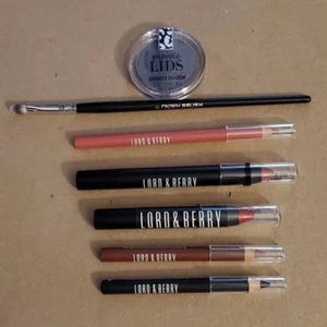 LOT Lord Berry Confess Scarlett Romantic Rose Nude Lip Liner Travel Black Pencil - Picture 1 of 12