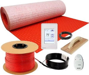 LuxHeat Cable Kit 120v (10-150sqft) Electric Radiant Floor Heating System Tile + - Picture 1 of 11
