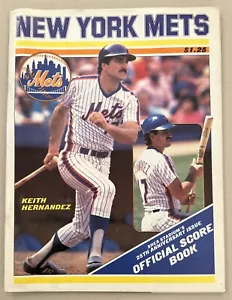 New York Mets Official Score Book ⚾️ Tom Seaver Day ⚾️ July 24, 88 ⚾️ Hernandez - Picture 1 of 4